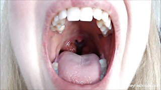 Pre-Op Tonsils - Reyna Mae - BBW Throat Tour Mouth Fetish Uvula Extreme Close Ups Blonde MILF POV