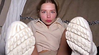 Submissive blonde from Russia wants burgers and fucking