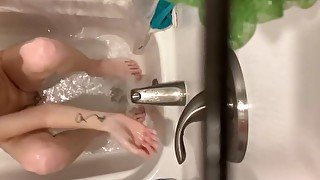 first time trying the bathtub faucet