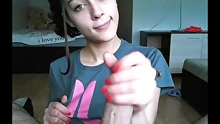 Pov footjob blowjob and vaginal adorable chick in my room