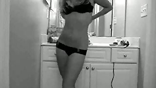 Strip dance on webcam by my zealous shapely girlfriend