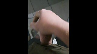 Quick jerk in bathroom