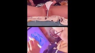 IG Live Fingering Step Sister Pussy while she draw