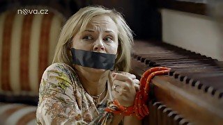 Blonde Damsel Tape Gagged