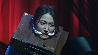 Japanese Woman And Two Men Cleave Gagged