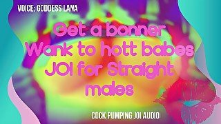 AUDIO ONLY - Femdom JOI for straight males I make you pump it to porn