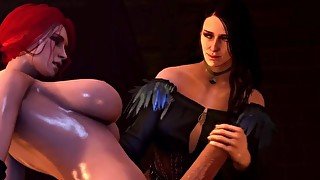 Futa Triss & Yennefer having a fun night