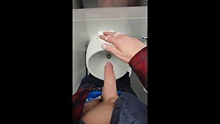 Johnholmesjunior in real risky public mens bathroom in vancouver  shooting cum FULL VIDEO