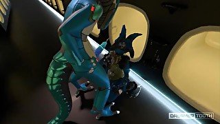 BIG BLUE ROBOT HOT LUCARIO TO DRINK HIS SEED [FURRY] [ANDROID]