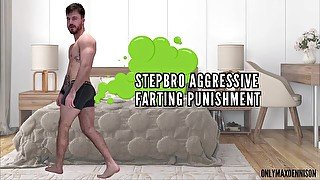 Stepbro aggressive farting domination