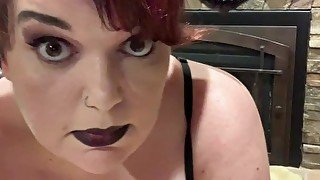 Sexy BBW Femdom Krampus Owns Your Naughty Cock