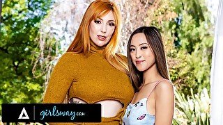 GIRLSWAY - Lauren Phillips And Alexia Anders Spend Their Spring Break Home Masturbating Together