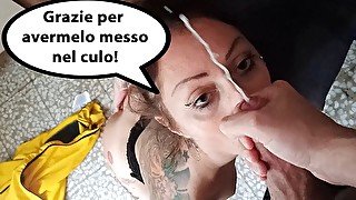 ANALE con DIALOGHI in ITALIANO: lui: "dove lo vuoi?" lei: "NEL CULO!!!!" - SWEETYRABBIT onlyfans