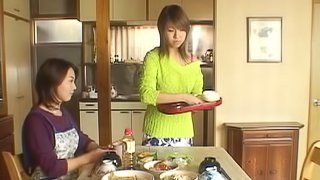 Sweet Japanese sweater girl makes love to a married man