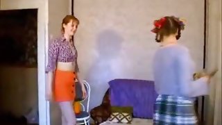 Home porn studio - three girls fucked a guy