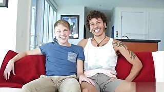 Latin gay interracial with anal cumshot