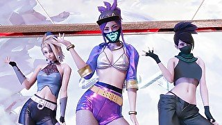 [MMD] Aespa - Savage Akali Hot Kpop Dance League of Legends KDA