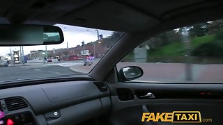 FakeTaxi: Kristine pays with her cum-hole when this babe can not afford the fare