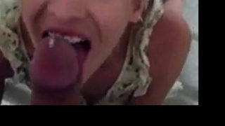 blowjob and facial for french girl