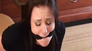 Girl Cuffed and Gagged for first time