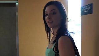 Super cute girlfriend gets fucked on a bed