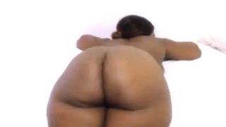 Fat ass ebony takes the black dong