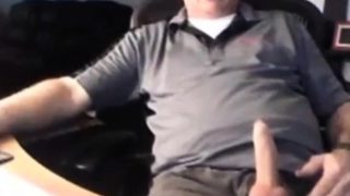 Handsome dad exposing his penis