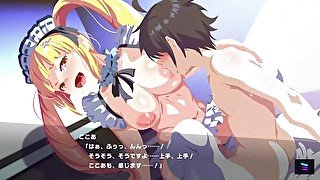 Magicami Dx Cocoa- Pigtail Maid Bounce on Tits Loving Master as he Suck it All Out