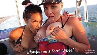 Public Double Blow Job on Ferris Wheel w/ Eden Sin - #13 Full Version