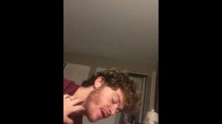 Horny boyfriend sucks on his girlfriend tits makes her go crazy 