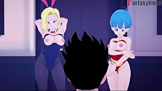 Dragon Ball Zex  Part 4  Android 18 and Bulma threesome  Full movie on Patreon