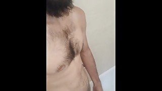 Shower cumshot