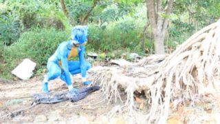 Body paint : I transformed myself into a sonic doll