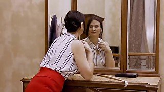 Lucky guy gets to bang stepmother's seductive friend in a hot way