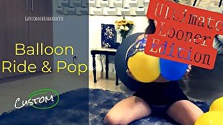 Looner Yellow & Blue Balloons Blow and Pop