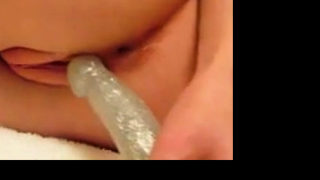 Anal and Pussy Masturbation with Dildo