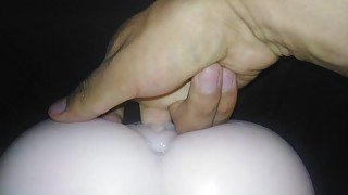 Papá gime y toca tu coño de suave y lento a rápido y duro - muñeca sexual