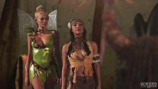 Chief of the tribe fucks redskin babe and cute pixie Tinker Bell