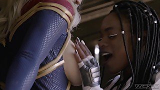 Captain Marvel Makes Her Alter Dimension Black Self Squirt Hard Full Scene - Teaser Video