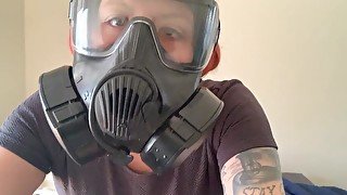 Jerk to my Gas Mask Gasmask joi jerk off instruction