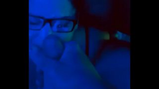 Dirty Nerdy THICC PAWG gets turned on by a fat load on her glasses