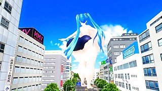 Imbapovi - Double Miku Fun - Giantess and Inflations