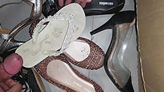 Flip flop, high heels, melissa, havaianas, cum, handjob