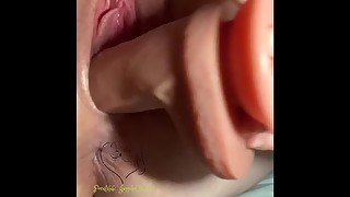 Playing With Myself With Dildos, Fuck Myself In My Pussy & Ass. Double Penetration Ending!