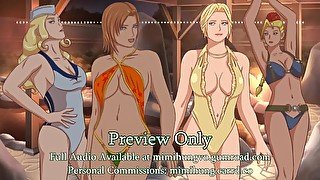 Dead or Alive/Street Fighter Ladies Fuck You and Each Other in an Onsen (Audio Preview)