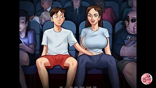 Summertime saga #36 - Masturbating my stepsister in the cinema - Gameplay