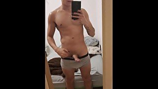 Hot muscular  pull out his cock and start play with him  Milkyway1 OF