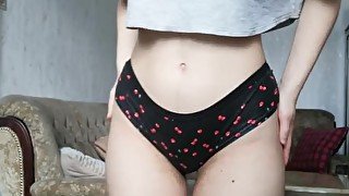 Dance Tease in Cherry Panties