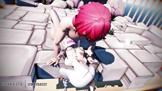 Genshin Impact - Shenhe Daily Reward Missionary [UNCENSORED HENTAI 4K MMD]