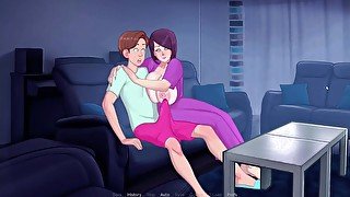 SexNote [v0.20.0d] [JamLiz] 2d sex game Jerk off his beloved in the evening on the couch